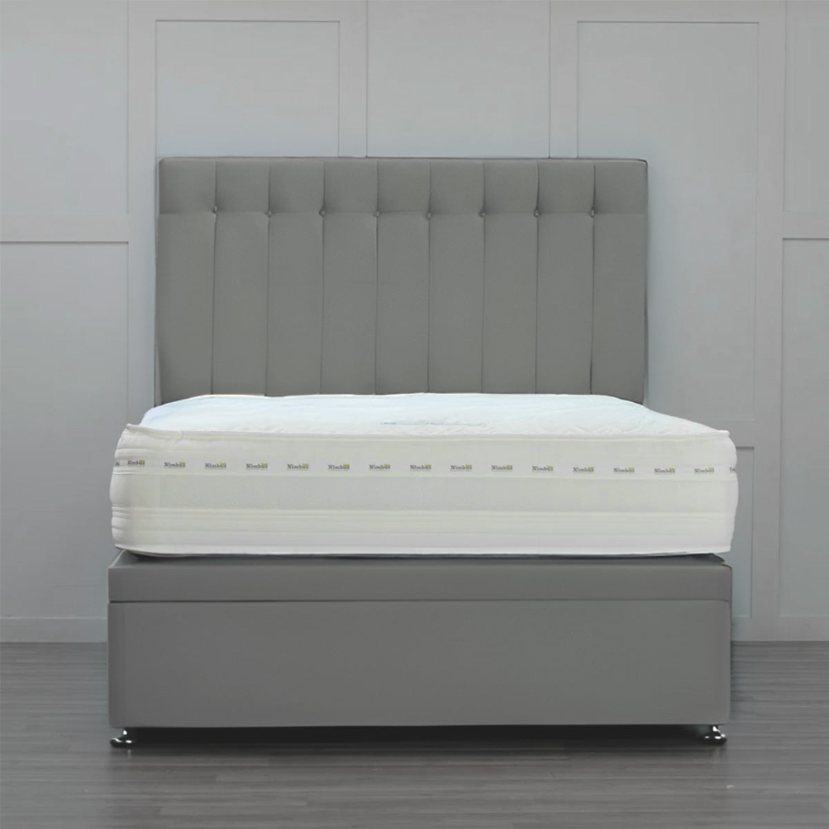 Side Opening Ottoman Bed Base with Storage - Queen Size Platform Bed Frame for Small Spaces - Perfect for Bedroom, Guest Room & Studio Apartments