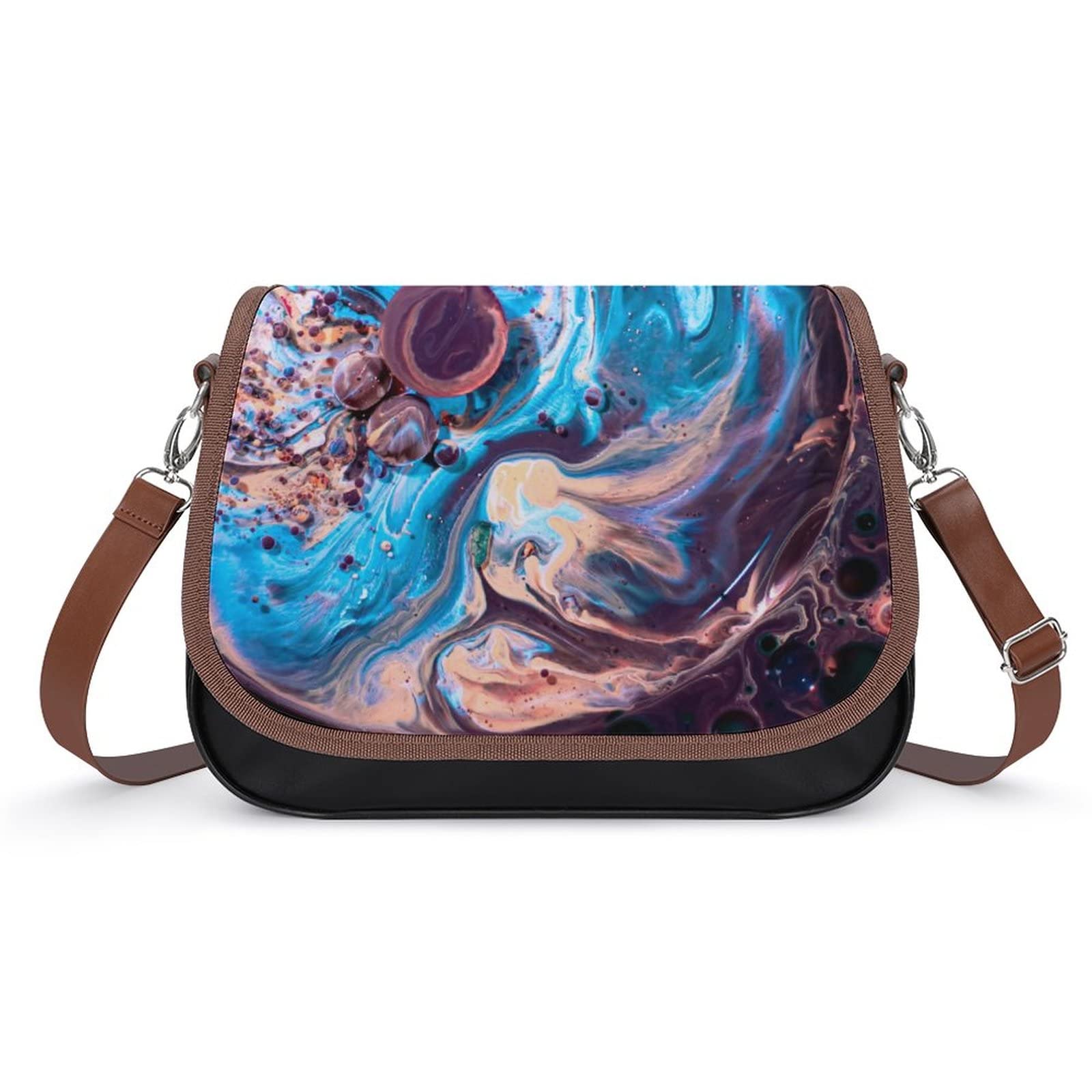 Stylish Women's Crossbody Bags - Genuine Leather Shoulder Purse with Adjustable Strap, Fashionable Hobo Satchel for Daily Use, Work & Travel | Universe Fantasy Design