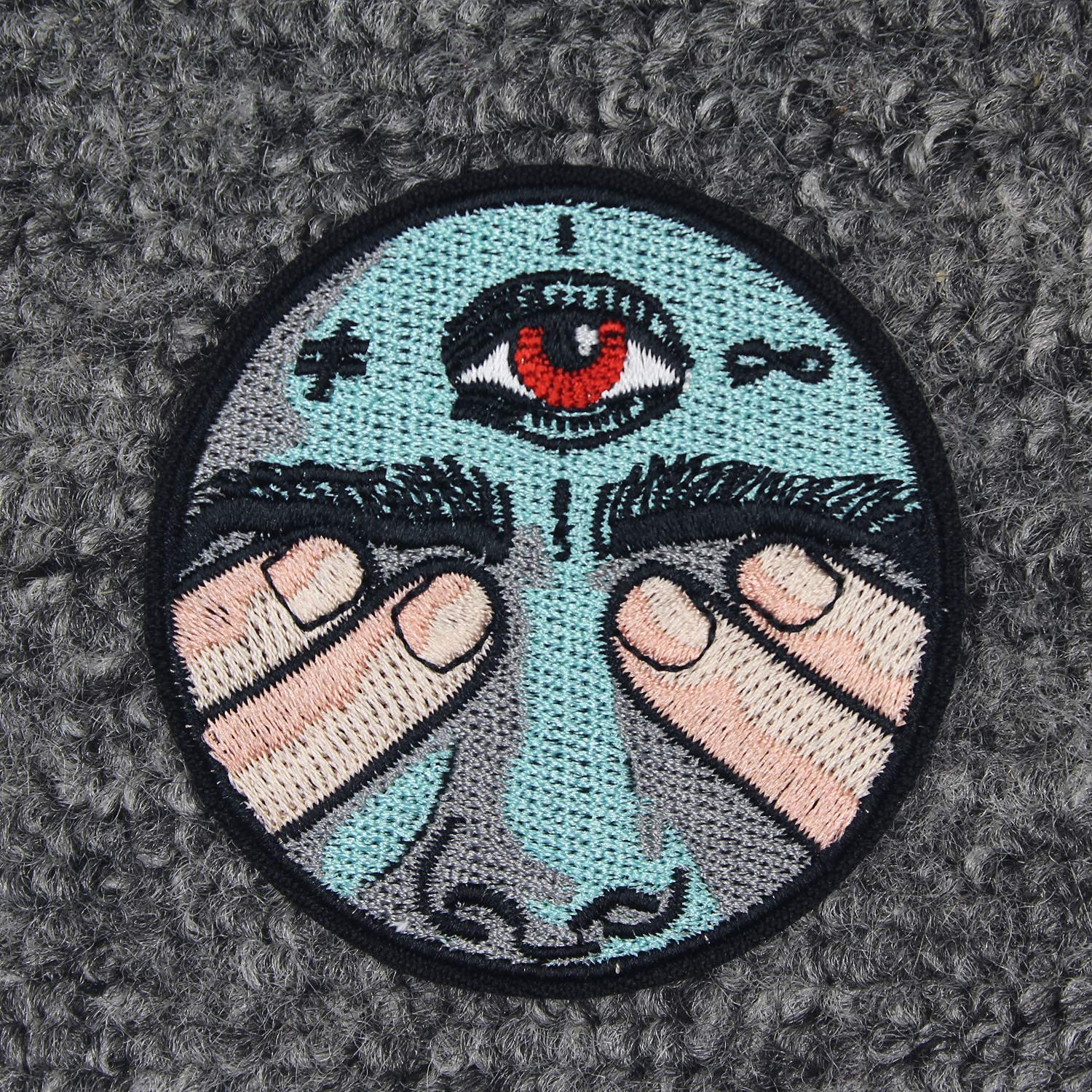 DIY MUNAN Embroidered Iron-On/Sew-On Patch - Funny 'I See What I Don't Want to See' Applique Badge for Jackets, Hats, Bags & Denim - Custom Clothing Embellishment for Teens & Adults