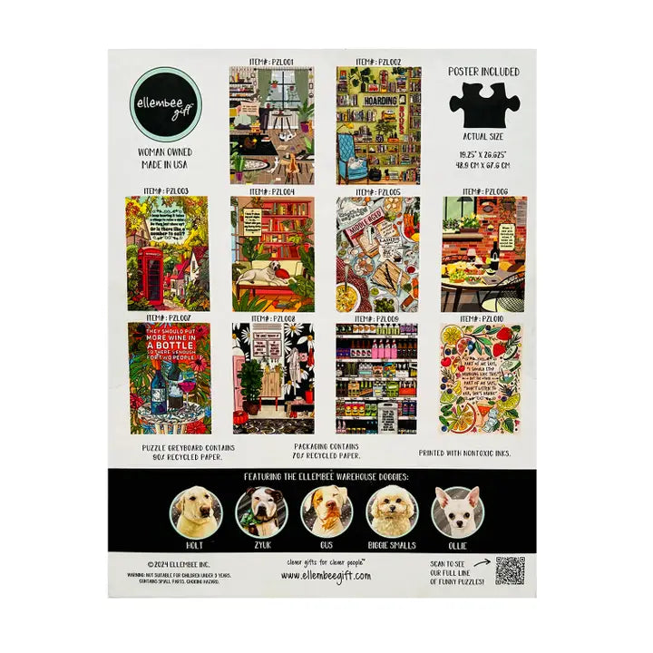 1000 Piece Jigsaw Puzzle - Book Lover's Collection | Perfect for Relaxation & Family Game Night