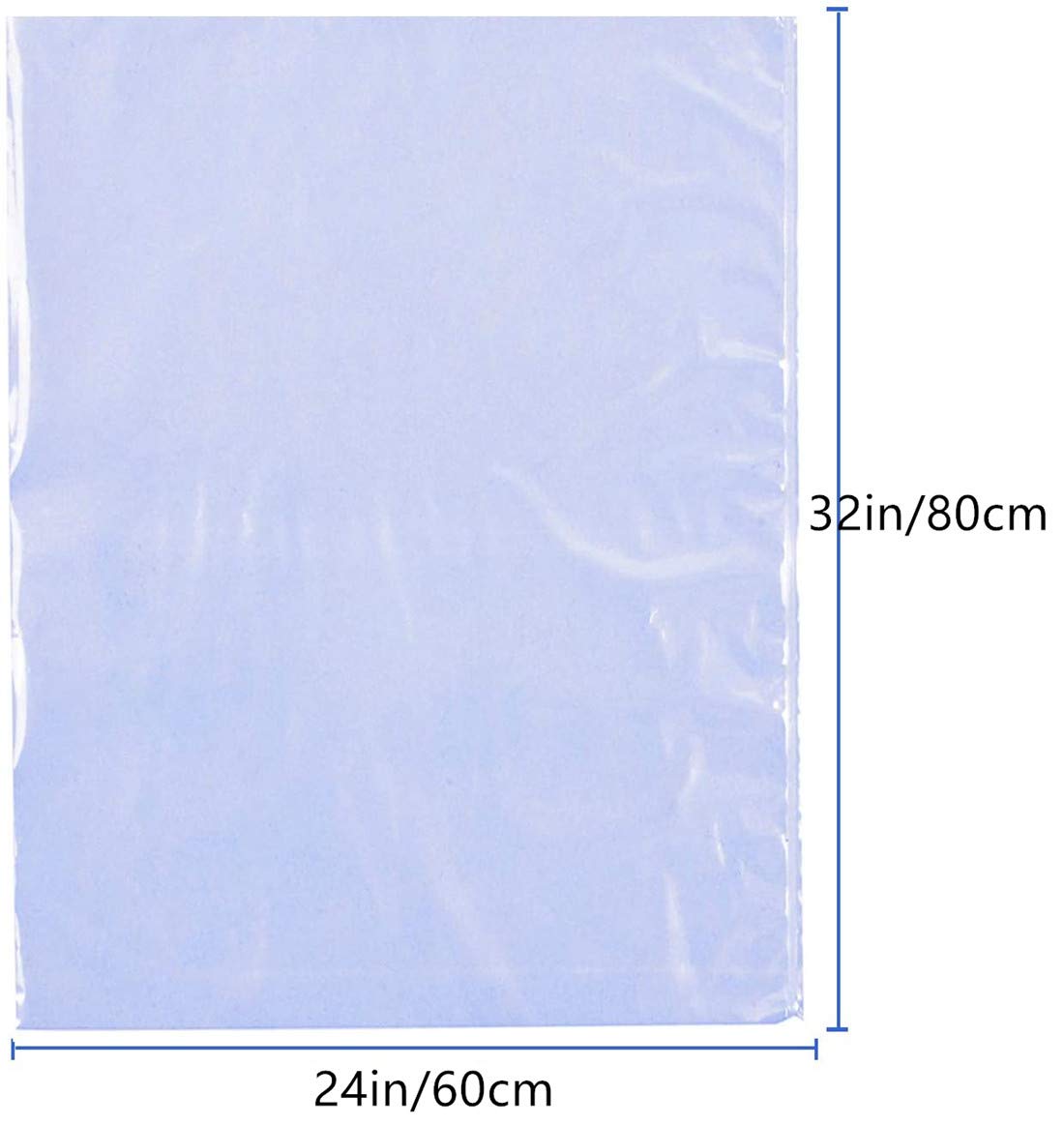 HappyBeeYo 100PCS 24x32 Inches Heat Shrink Wrap Bags - 2 Mil Thick PVC Gift Packaging Bags for Gift Baskets, Party Favors, Wedding Favors & Product Packaging - Ideal for Gift Wrapping, Candy Baskets & Retail Displays