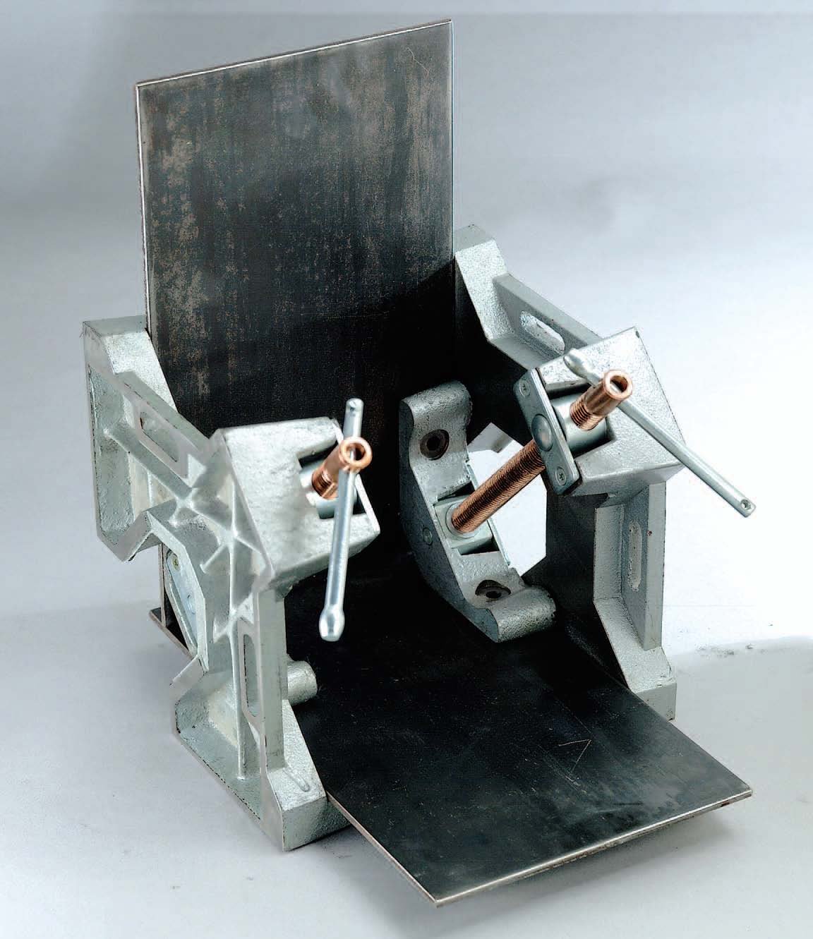 Heavy Duty Cast Iron Right Angle Clamp - Adjustable Swing Jaw for Woodworking & Metalworking