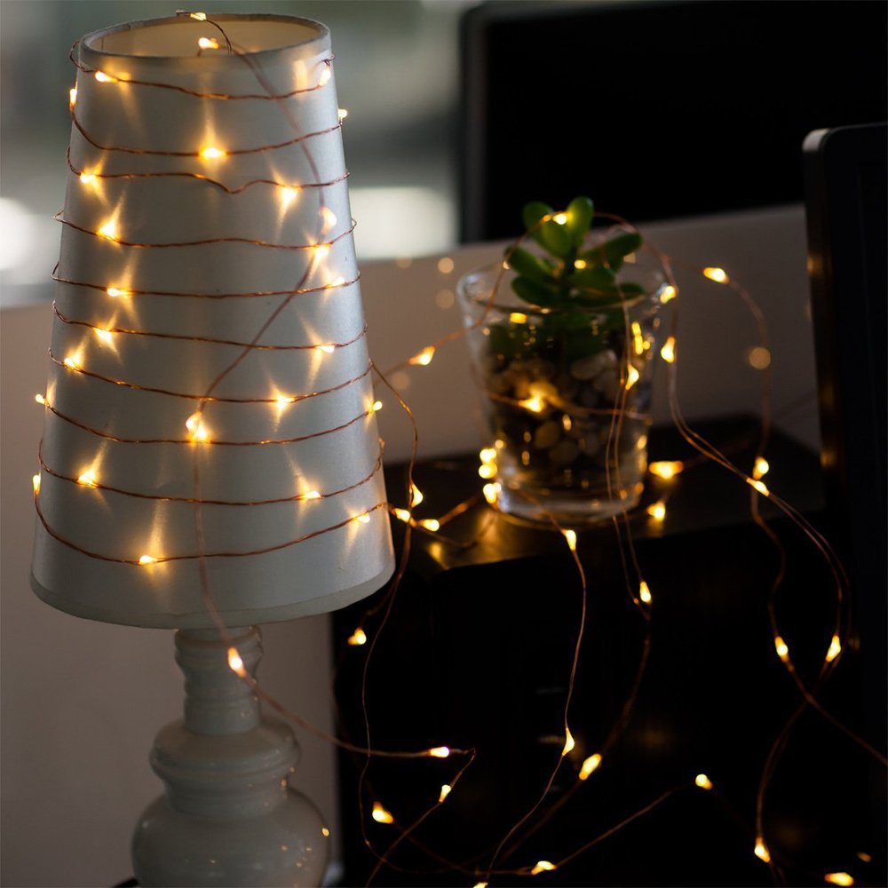 Copper Wire LED String Lights 165ft 500 LEDs with Remote - Indoor/Outdoor Christmas Decor