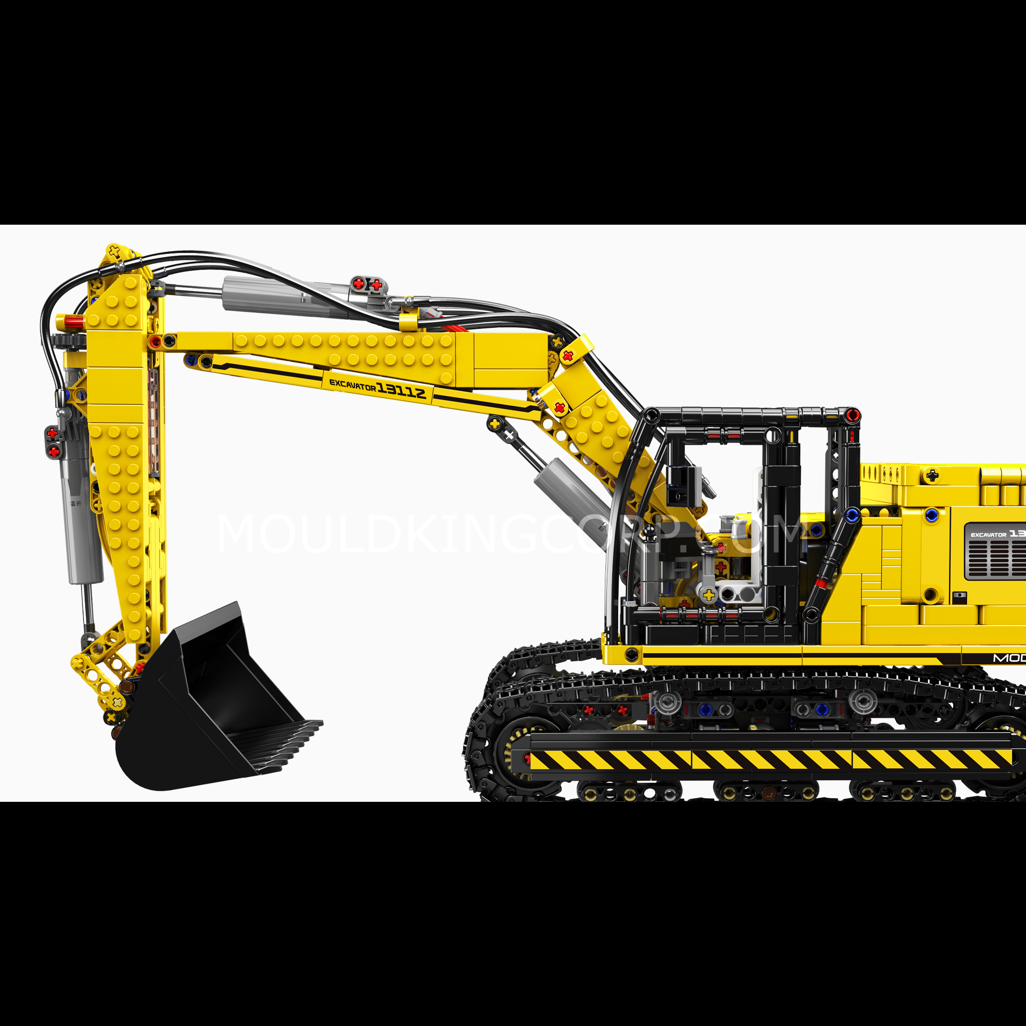 MOULD KING 13112 Remote Control Tracked Excavator Building Blocks Set - 1,830 PCS STEM Construction Toy for Kids & Adults | Perfect for DIY Projects, Collectors & RC Enthusiasts