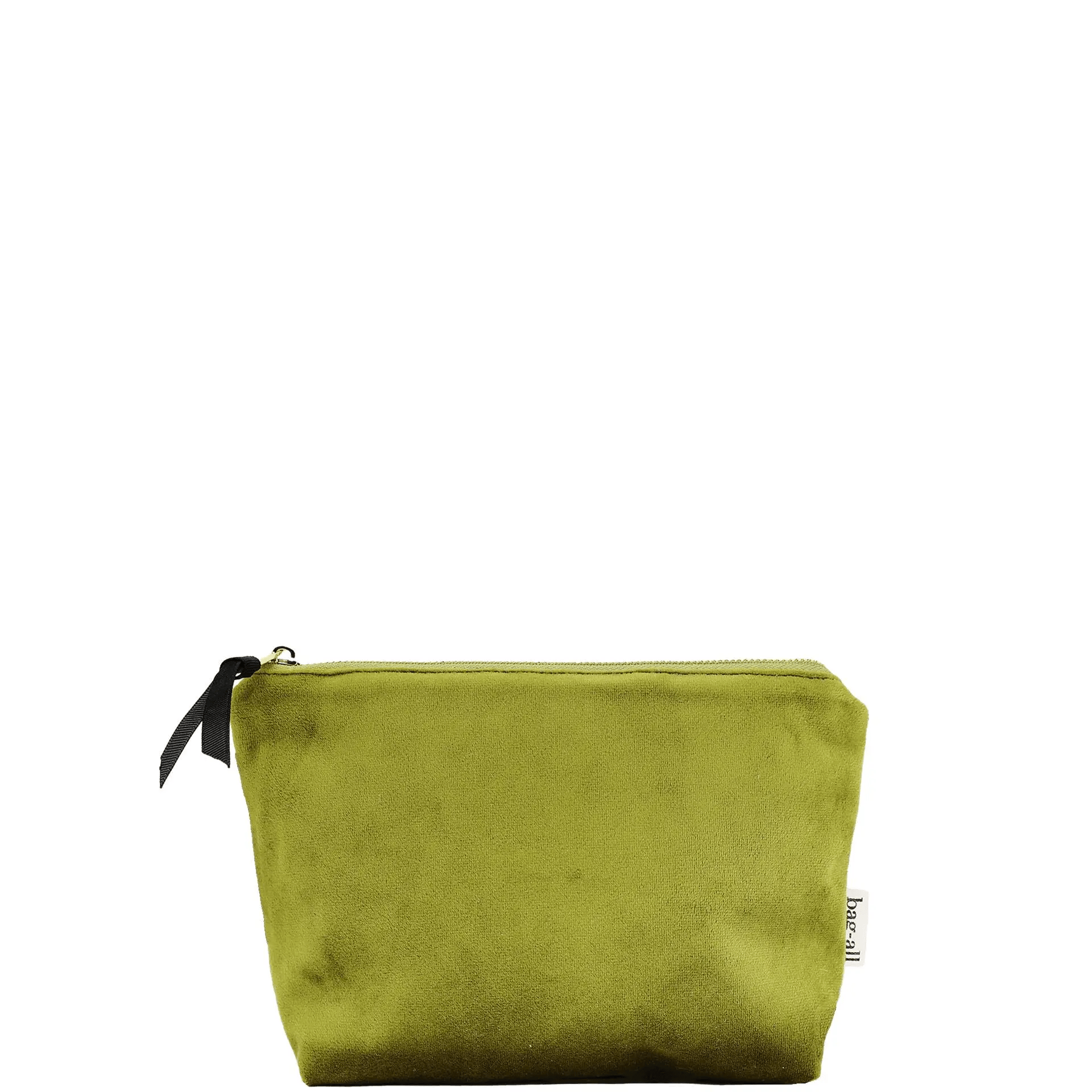 Premium Green Velvet Makeup Bag with Waterproof Coated Lining - Perfect for Travel, Gym & Everyday Cosmetics Organization