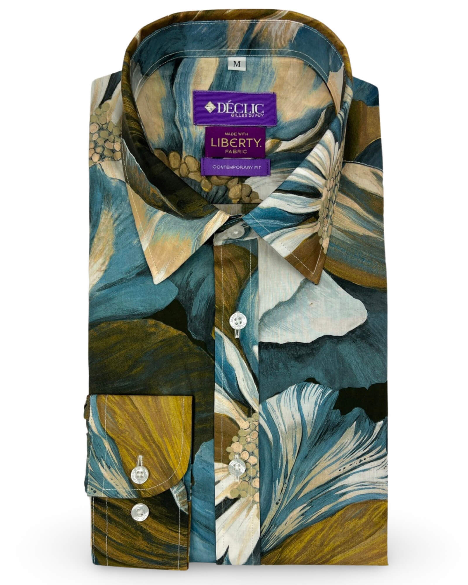 DÉCLIC Liberty Colossal Floral Print Shirt for Women - Assorted Colors & Sizes - Stylish Casual Blouse for Spring & Summer Outfits, Office Wear, and Vacation Dresses