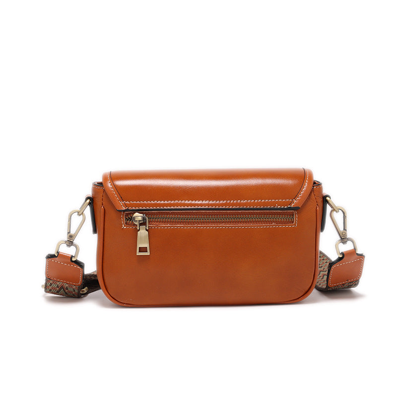 Stylish Leather Flap Crossbody Bag for Women - Fashionable Shoulder Purse for Daily Use, Travel & Shopping