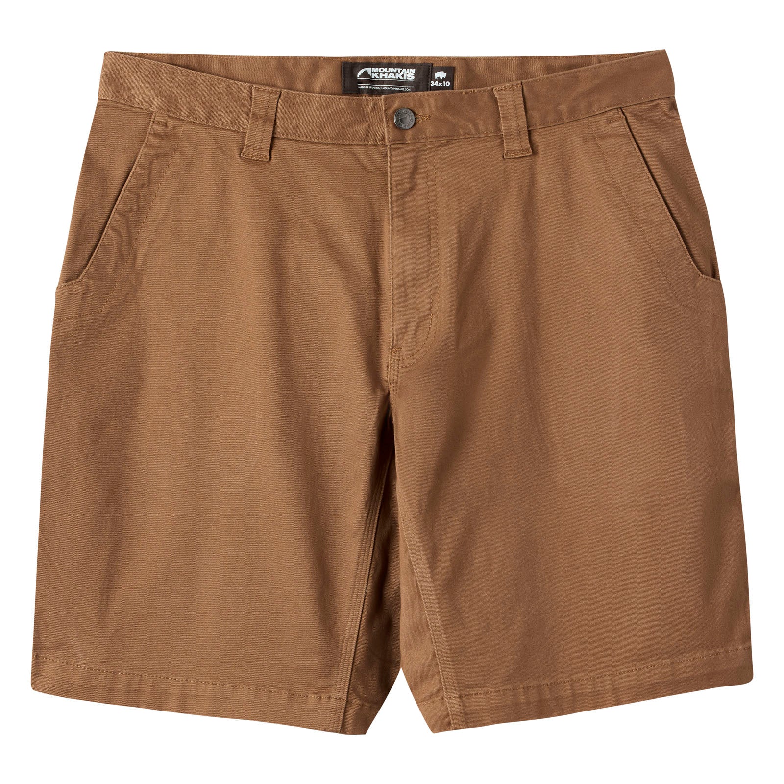 Men's Classic Fit Teton Shorts in Tobacco Brown - Comfortable Casual Shorts for Outdoor Activities, Hiking, and Summer Wear