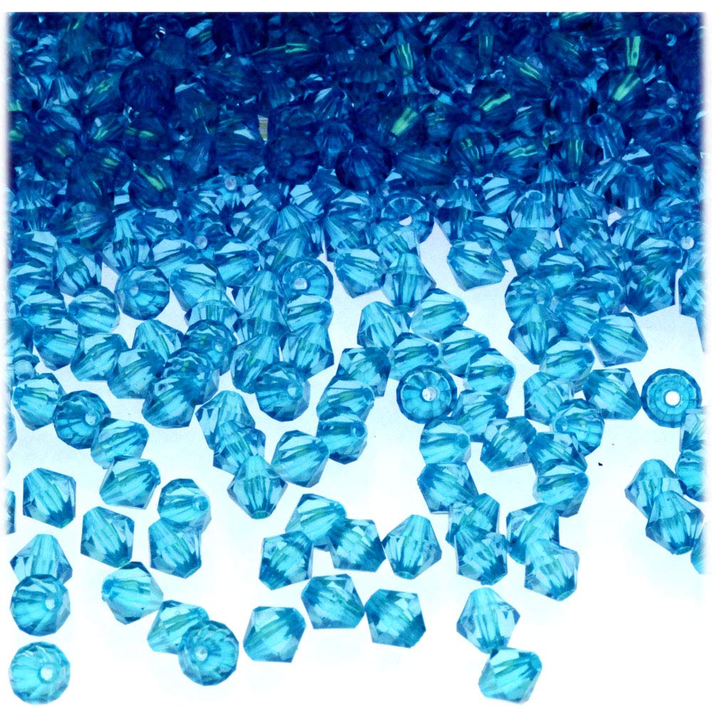 200-Piece 4mm Purple Faceted Acrylic Bicone Beads for Jewelry Making, DIY Crafts, and Scrapbooking – The Crafts Outlet