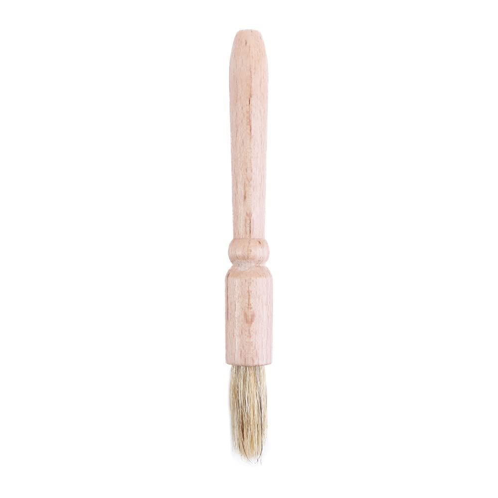 Natural Wooden Bristle Cleaning Brush for Coffee Grinders & Dusting - Eco-Friendly Wood Handle Brush for Kitchen, Barista Tools & Home Cleaning