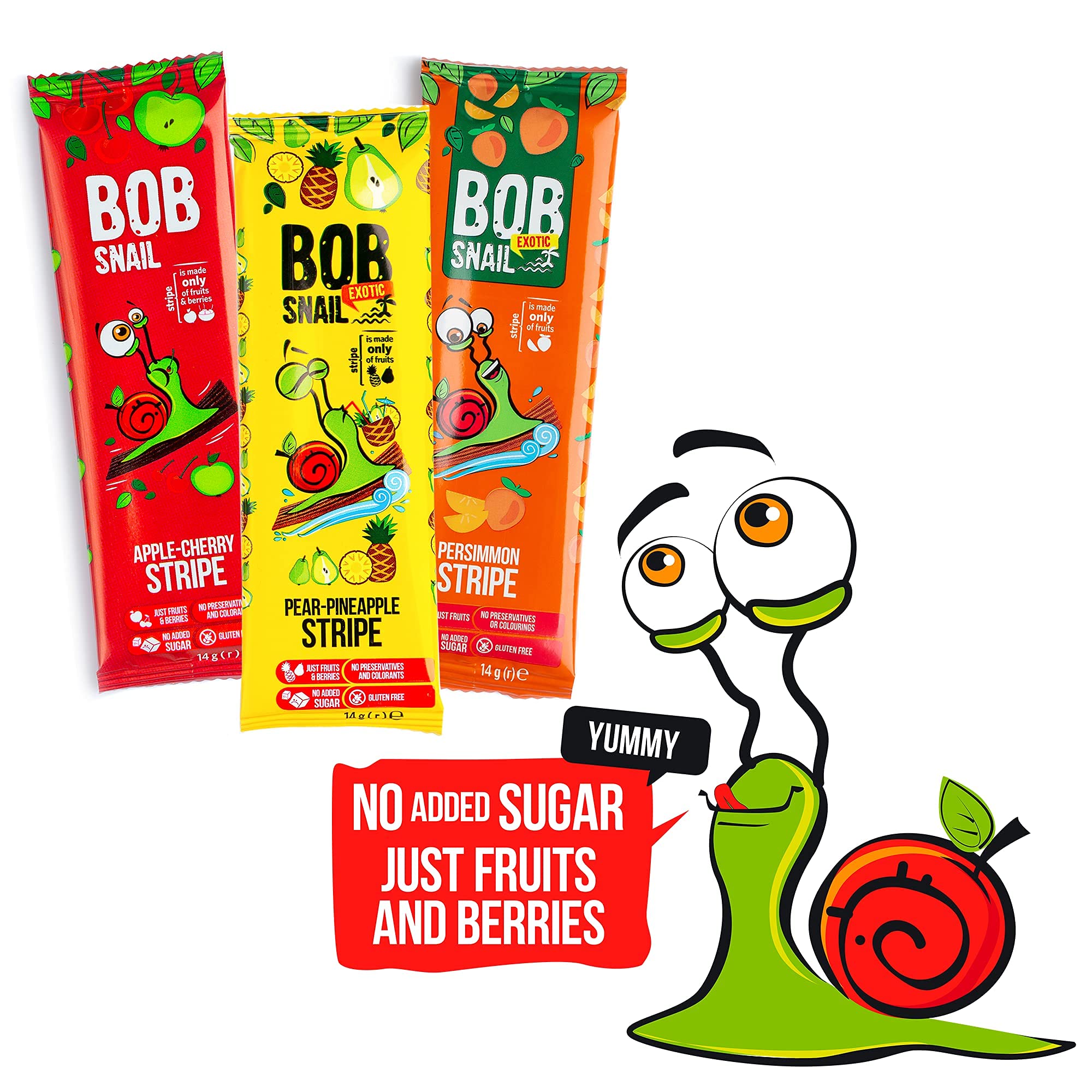 Healthy Fruit Snacks for Adults & Kids - BOB SNAIL All-Natural Dried Fruit Mix | Perfect for School Lunches, Office Snacks & On-the-Go Energy Boost