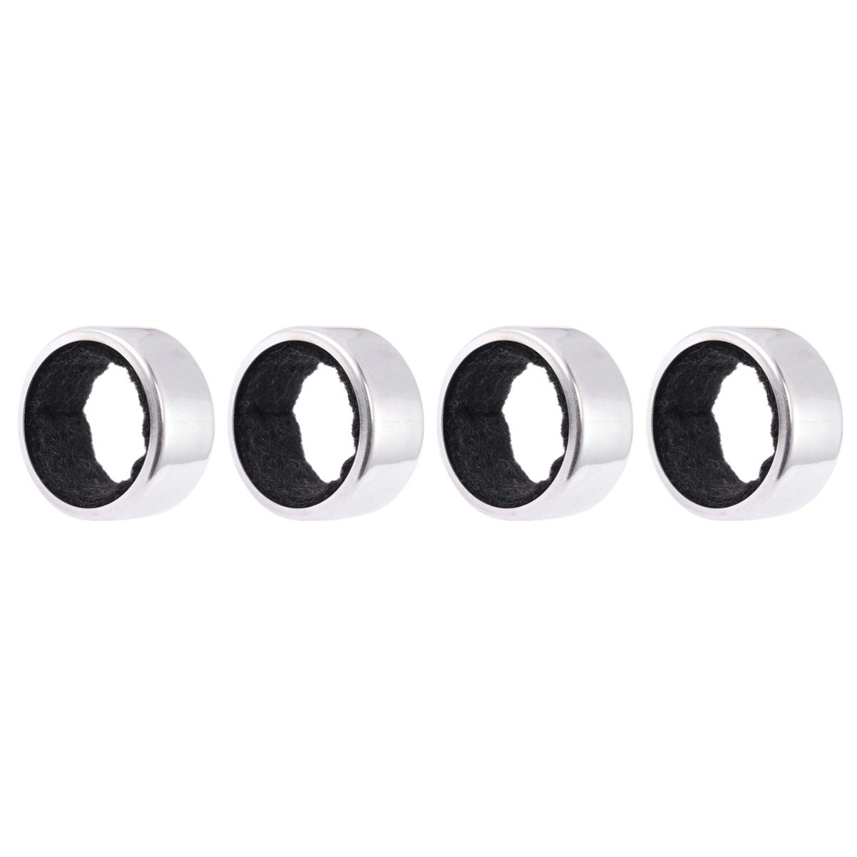 Premium Stainless Steel Wine Drip Collar Ring Set - 4-Piece Red Wine Accessory for Bottles to Prevent Stains & Drips | Perfect for Dinner Parties, Wine Tasting & Home Bars