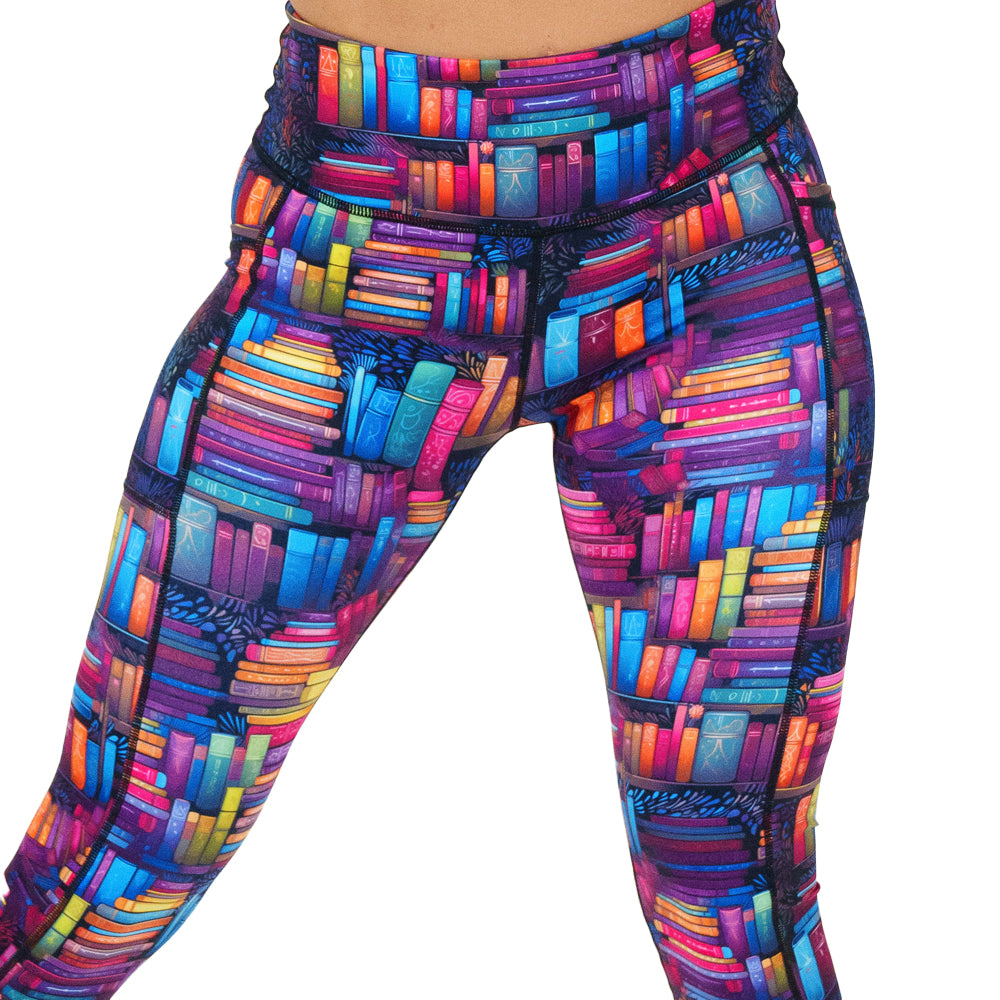 Plot Twist Leggings - High Waist Yoga Pants for Women, Tummy Control Workout Leggings | Perfect for Yoga, Gym, Running & Everyday Wear