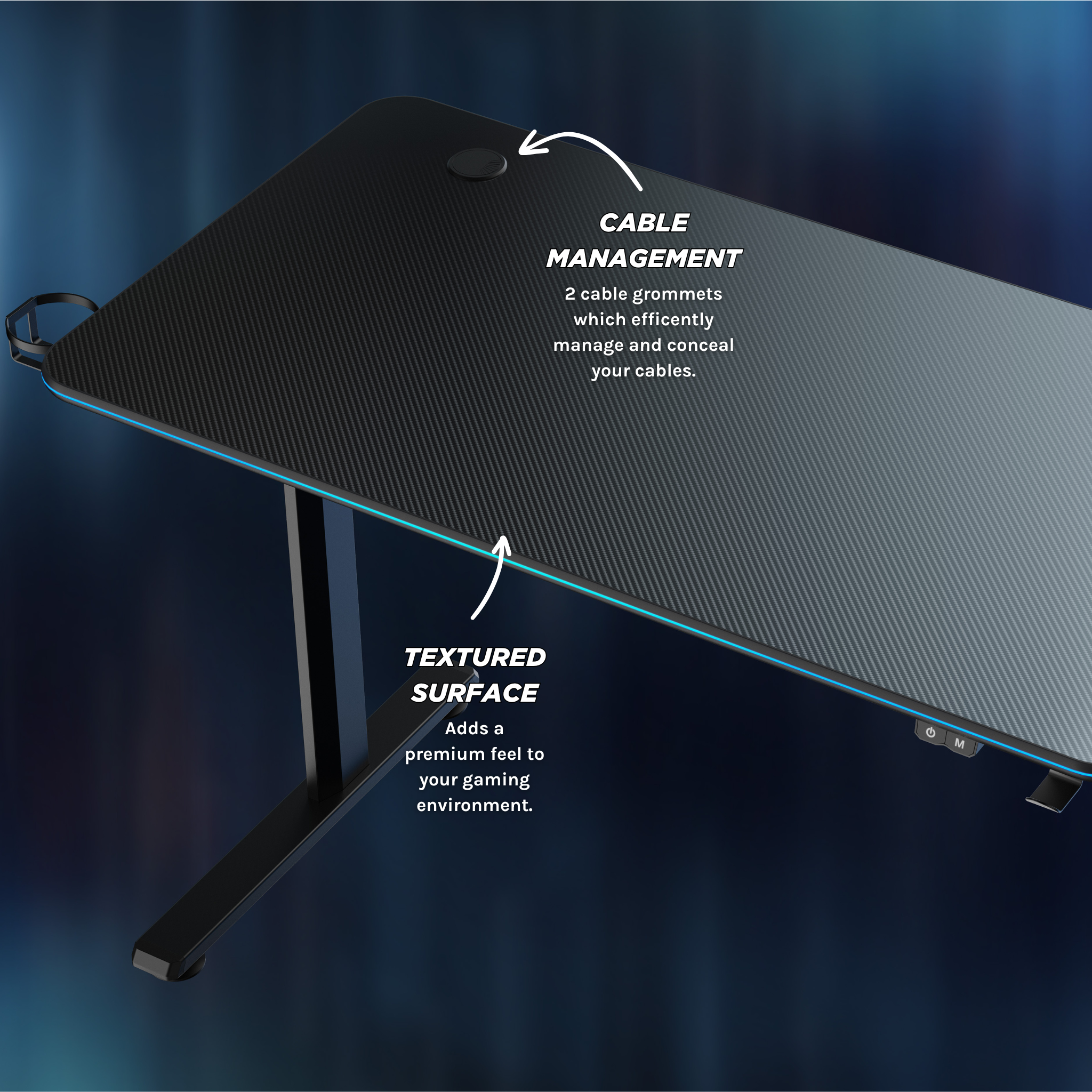 Rift Gaming Desk - 44.5