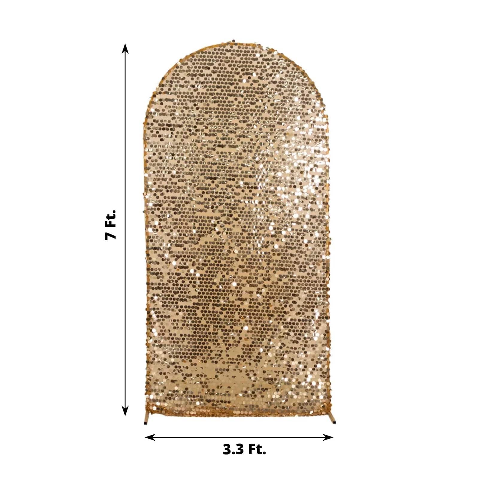 Sparkly Big Payette Sequin Fitted Chiara Backdrop Stand Cover - Elegant Party Decor for Weddings, Events & Photo Booths