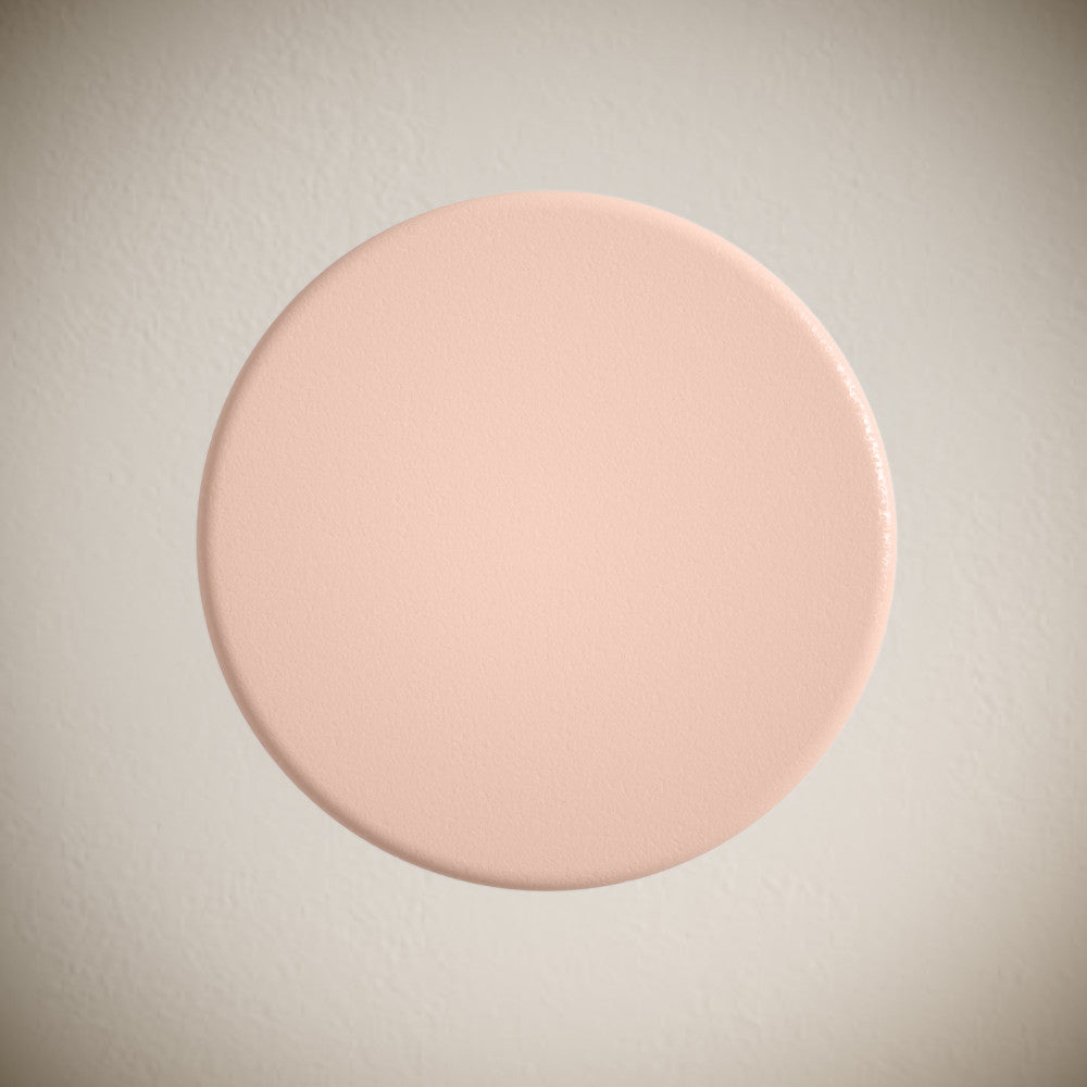 Matte Blush Lisse Concrete Bathroom Sink with Non-Overflow Pop-Up Drain - Modern Farmhouse Vanity for Powder Room & Guest Bath
