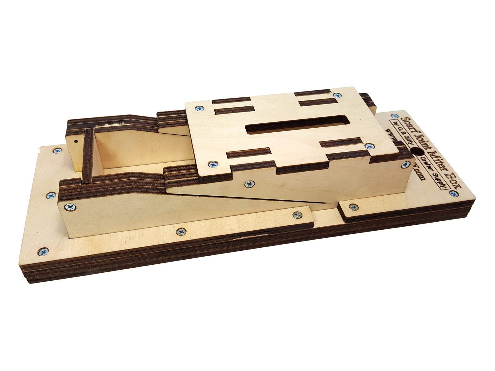 Premium Scarf Joint Miter Box Kit for Cigar Box Guitars - Hand Tool for Perfect Woodworking Joints | DIY Luthier Projects & Instrument Making
