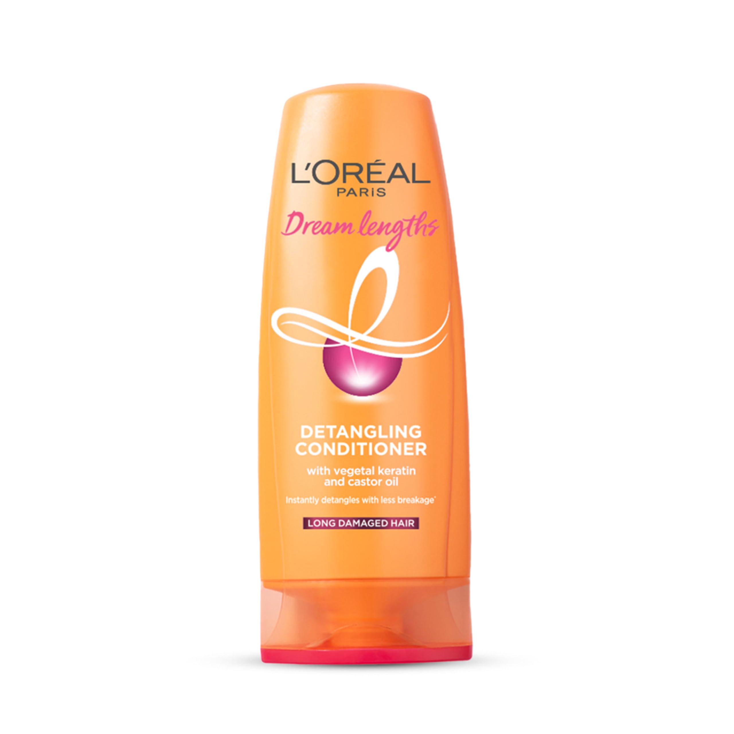 L'Oréal Paris Dream Lengths Conditioner - Nourishing & Repairing for Long, Lifeless Hair - 180ml - Restores Shine & Softness - Perfect for Daily Hair Care & Damaged Hair Repair