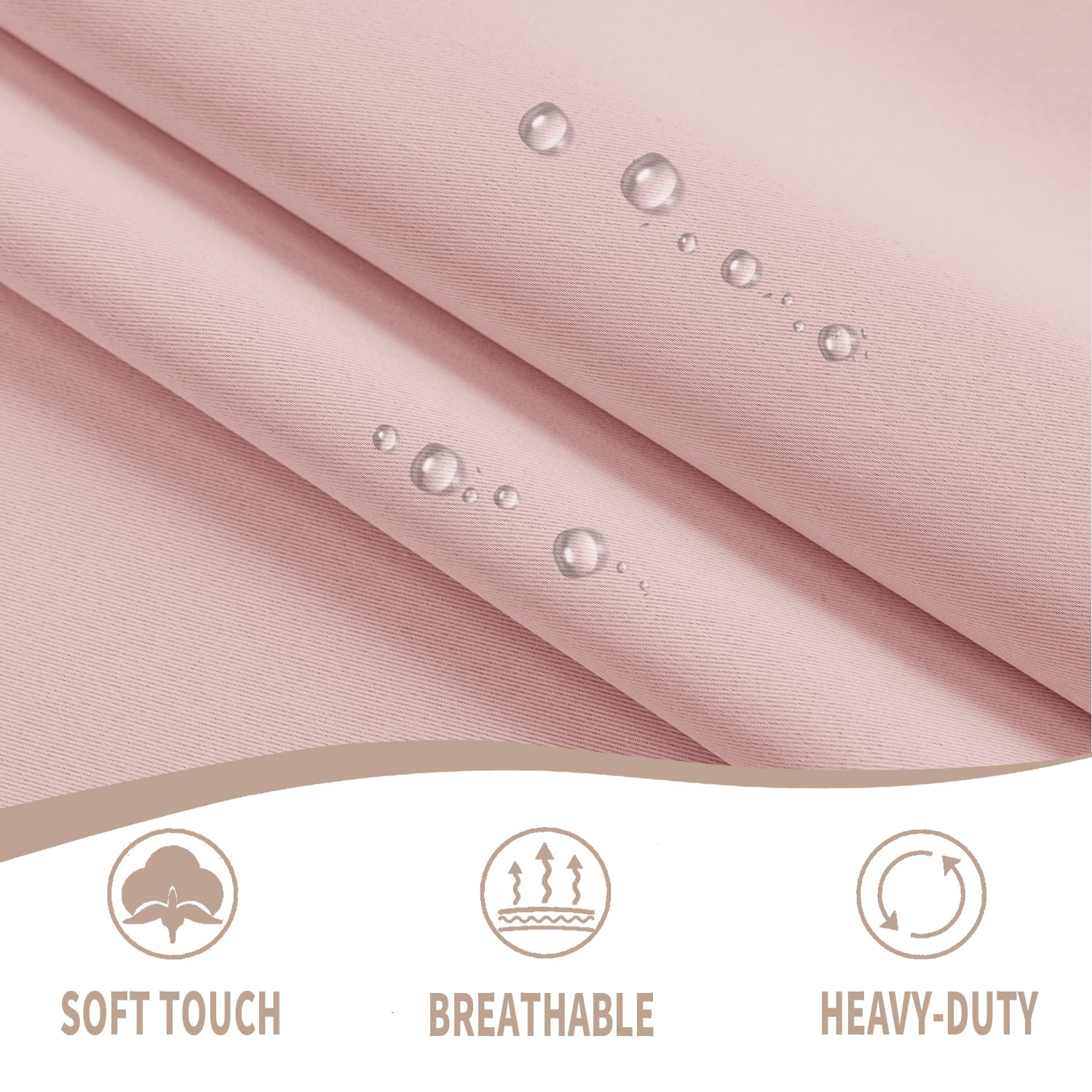 Vatge Pink French Door Curtains - No Drill Privacy Window Curtains for Front Door & Sidelights, 1 Panel (25