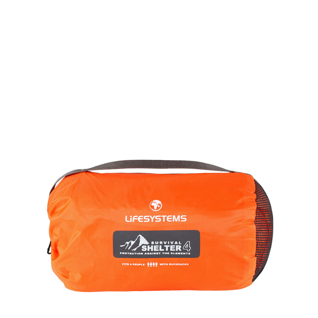 Lifesystems 4-Person Emergency Survival Shelter Tent - Lightweight & Waterproof for Camping, Hiking, and Outdoor Adventures