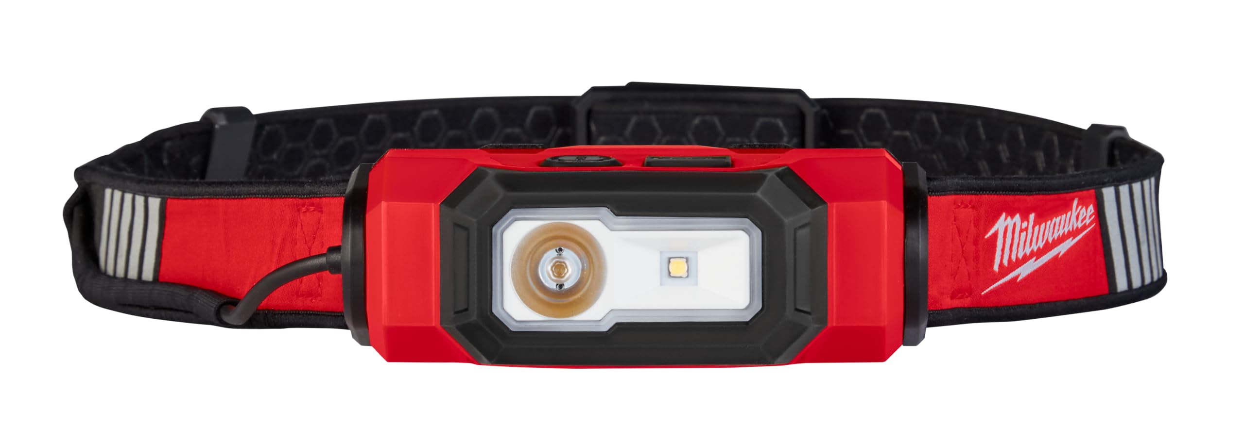 Milwaukee 2116-21 USB Rechargeable Hard Hat Light - Bright LED Headlamp for Construction, Mining & Night Work - Waterproof Safety Helmet Light for Workers