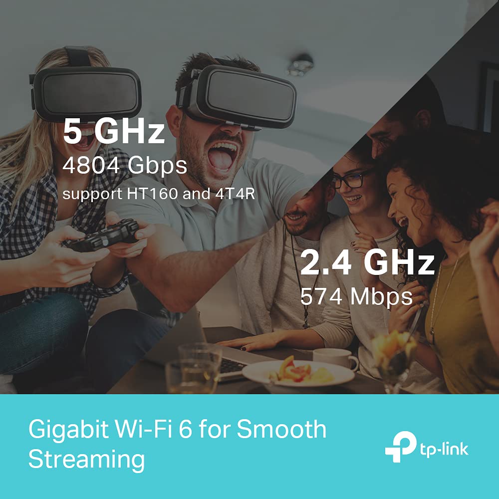 TP-Link Archer AX73 AX5400 Dual-Band WiFi 6 Router - High-Speed Internet up to 5400Mbps, 4×Gigabit LAN Ports, Supports 200+ Devices | Perfect for Gaming (Xbox, PS5, Steam), 4K/8K Streaming & Smart Home | OneMesh™ & HomeShield Security