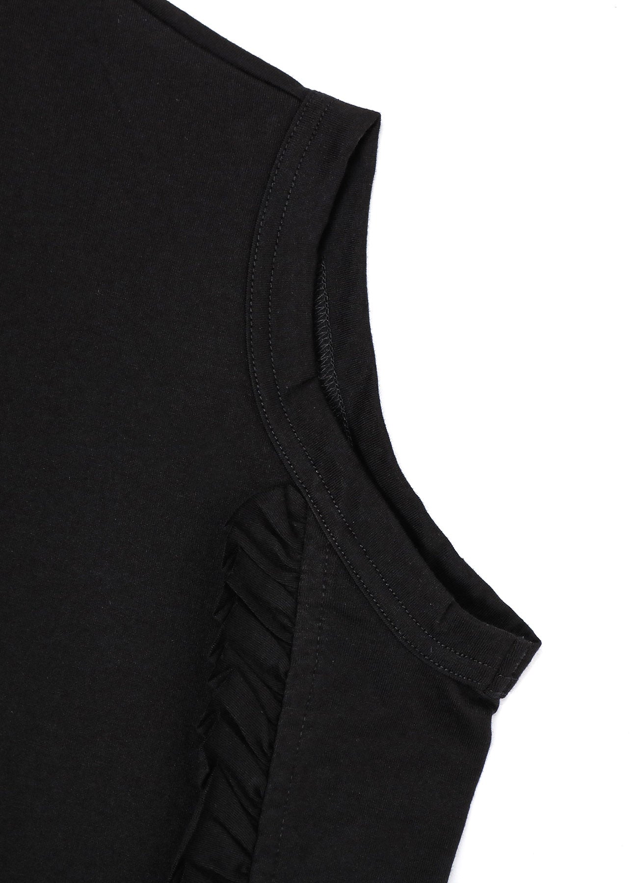 Soft Cotton Jersey Frill One Piece Dress - Casual & Comfortable Summer Outfit for Women | Perfect for Beach, Vacation, and Everyday Wear