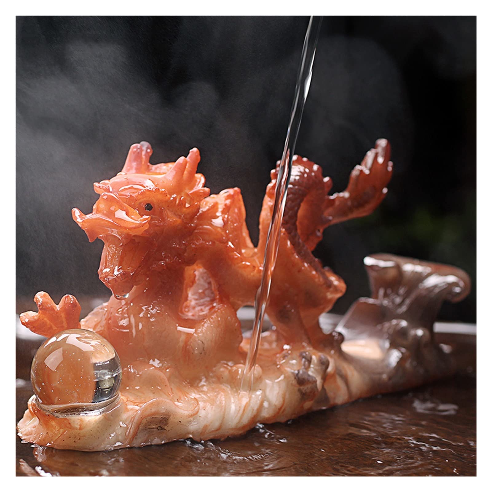 Color Changing Tea Pet Sculpture - Chinese Ceramic Desktop Decoration for Tea Lovers - Feng Shui Home & Office Decor - Perfect Gift for Tea Ceremony & Meditation (Color A, One Size)