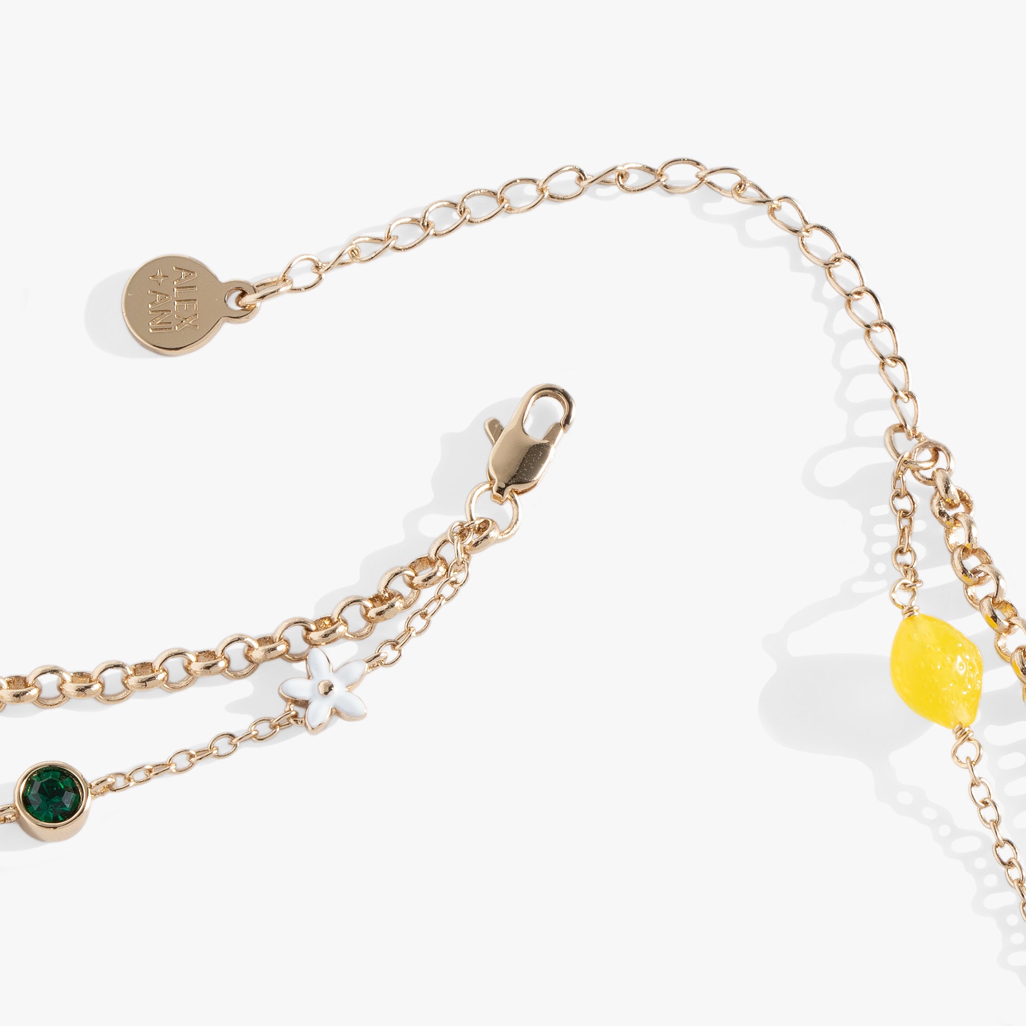Double Layer Lemon Necklace - Dainty Lemon Pendant Jewelry for Women, 925 Sterling Silver Lemon Charm Necklace - Perfect for Summer Outfits, Beach Vacations & Gift Giving