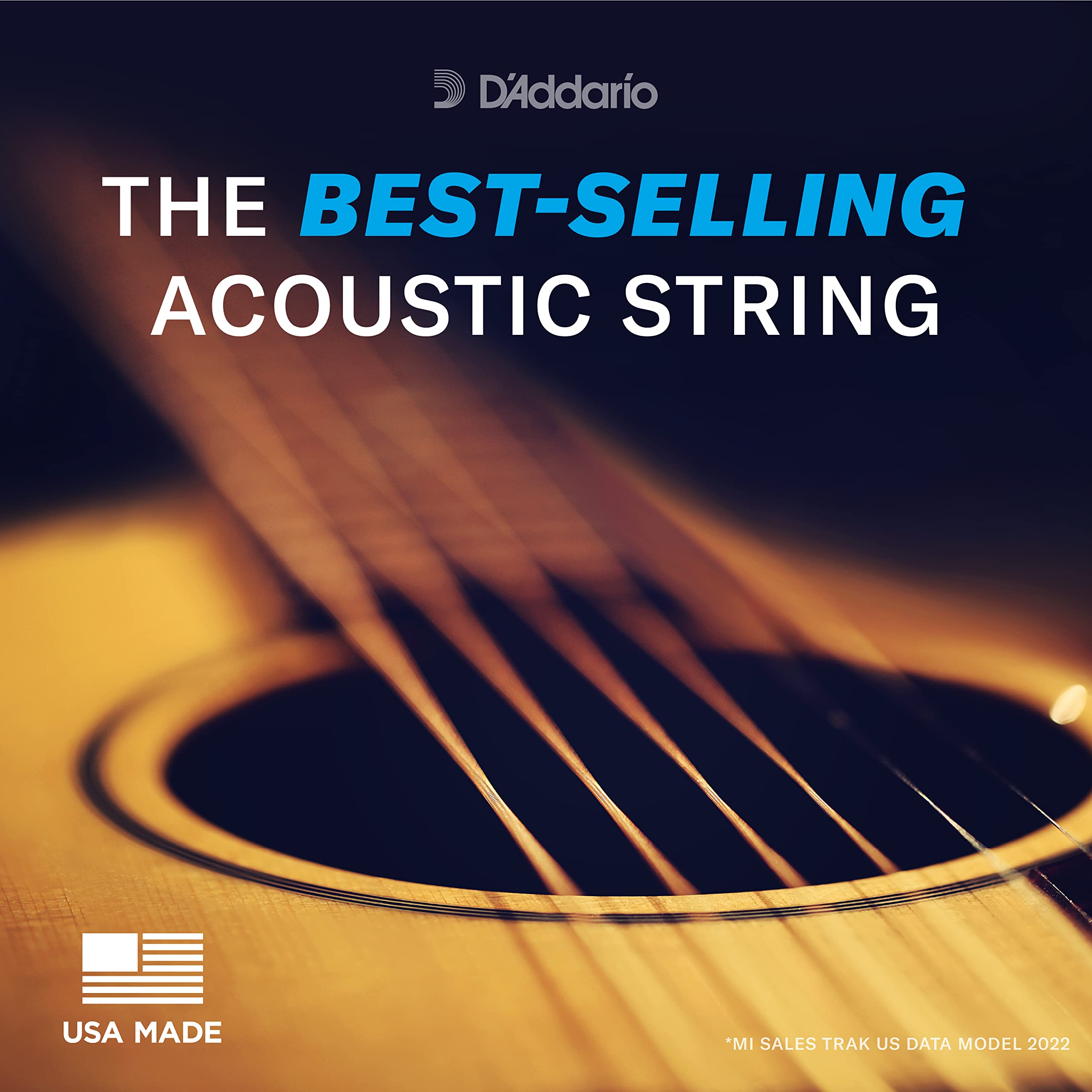 D'Addario EJ38H Phosphor Bronze Acoustic Guitar Strings - 10-27 High Strung/Nashville Tuning for 6-String Guitars - Rich Full Tonal Spectrum - Perfect for Studio Recording & Live Performances
