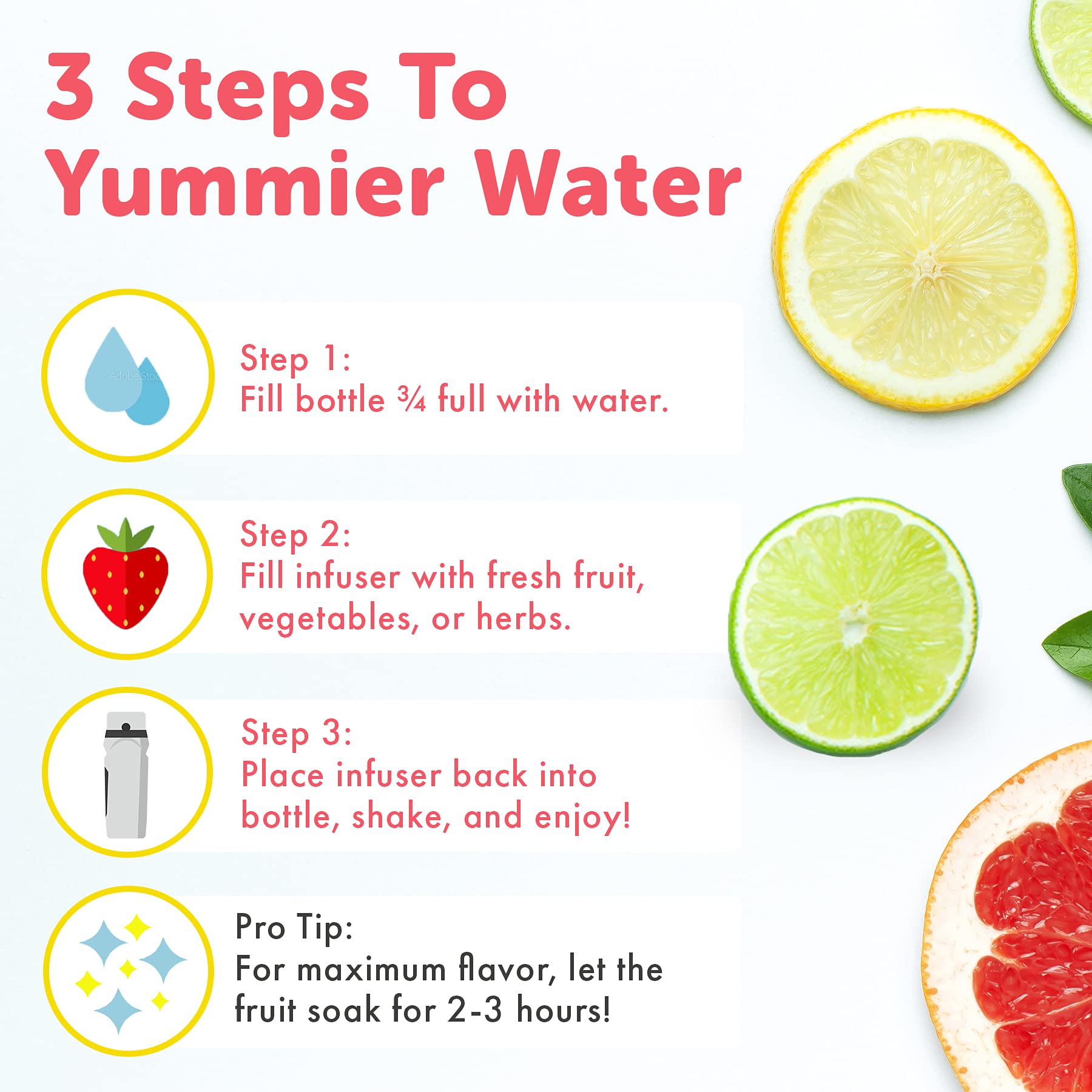 Brimma 32 oz Leakproof Fruit Infuser Water Bottle - Large Plastic Infusion Bottle for Detox, Gym, Camping & Travel - Perfect for Hydration, Weight Loss & Healthy Lifestyle