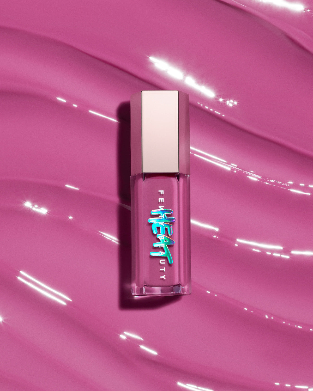 Fenty Beauty Gloss Bomb Heat Universal Lip Luminizer & Plumper - Lavender Savage | Hydrating Lip Gloss with Plumping Effect for Full Lips | Perfect for Date Night, Parties & Everyday Wear