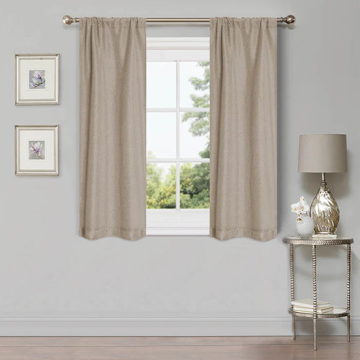 Premium Blackout Curtains for Bedroom - Linen Washable Room Darkening Window Drapes Panel Set (2 Panels) - Noise Reducing & Thermal Insulated for Better Sleep & Home Decor