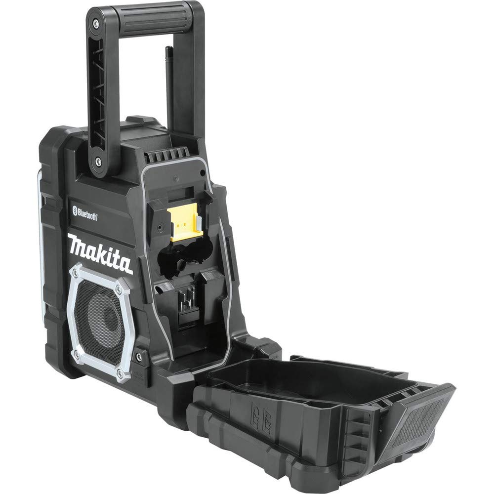 Makita XRM06B 18V LXT Lithium-Ion Cordless Bluetooth Job Site Radio - Portable Worksite Speaker with USB Charging for Construction, Outdoor & DIY Projects