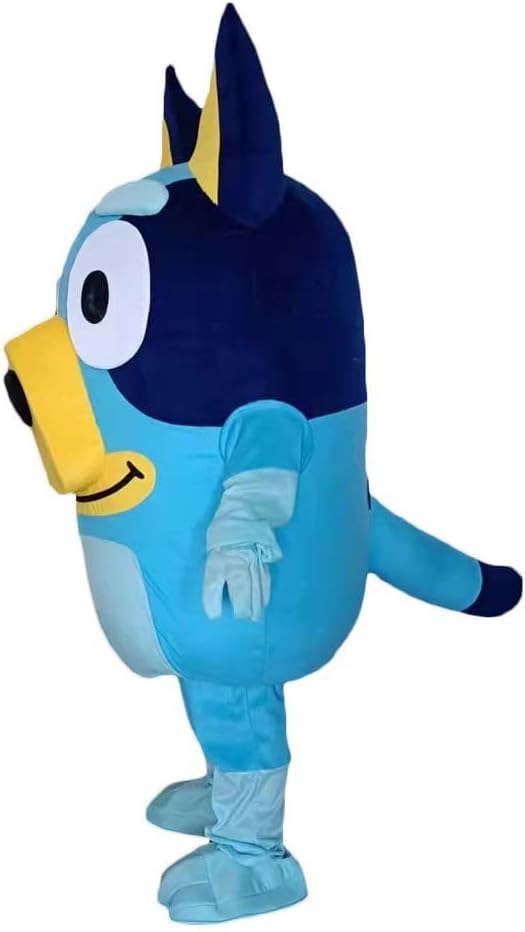 Blue Heeler Mascot Costume for Adults - Blue Dog Halloween Cosplay & Fancy Dress Party Outfit | Perfect for Halloween Parties, Mascot Performances, and Themed Events
