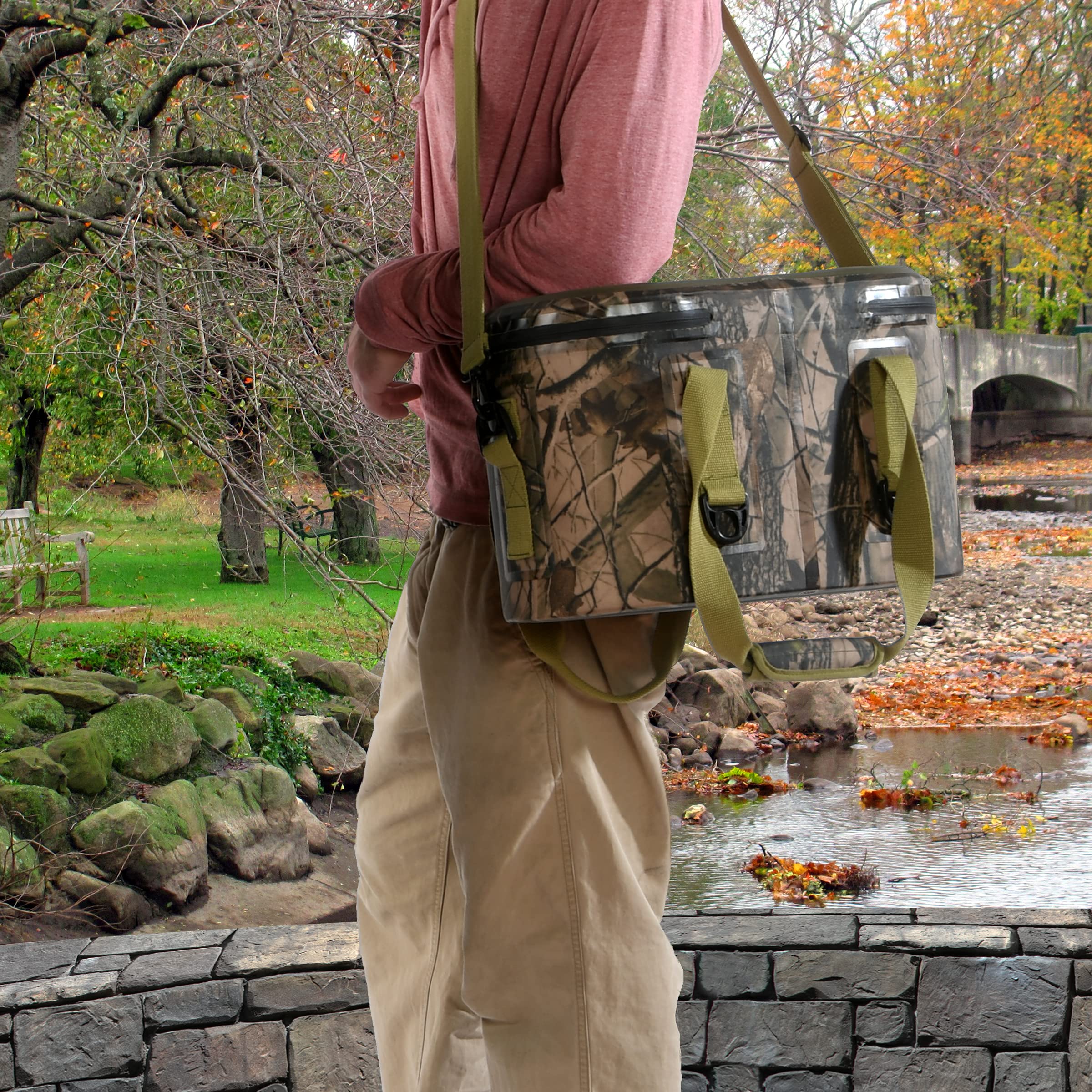 Premium Camouflage Soft Cooler Bag for Outdoor Adventures - Perfect for Camping, Picnics, Beach & Tailgating | National Outdoor Living