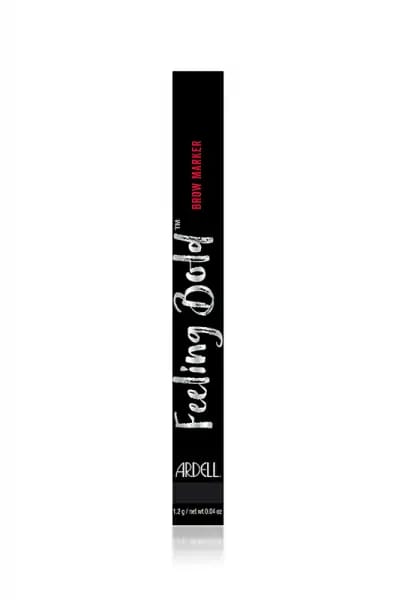 Ardell Feeling Bold Brow Marker - Soft Black 05288 - Waterproof Eyebrow Pencil for Natural Looking Brows - Perfect for Daily Makeup & Special Occasions