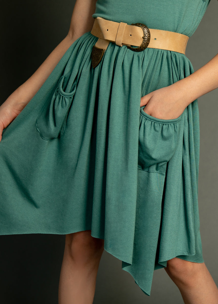 Twilla Dress in Lake Blue - Elegant Women's Casual Summer Dress for Beach, Vacation, and Outdoor Events