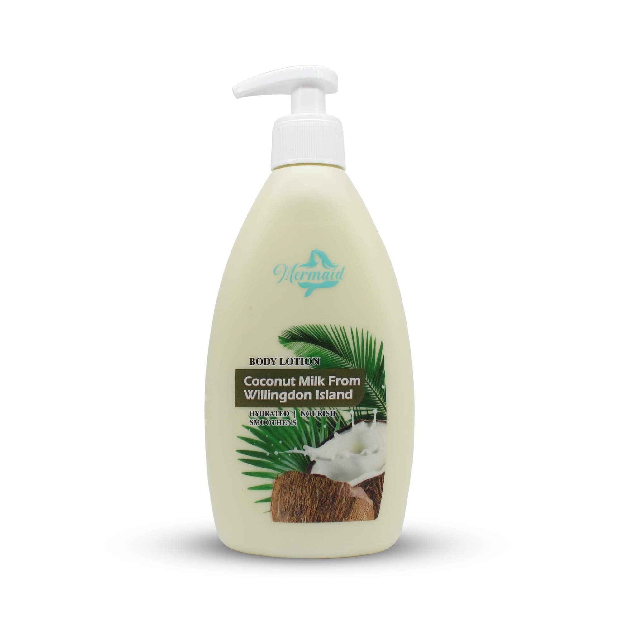 Mermaid Coconut Milk Body Lotion 350ml - Hydrating & Nourishing Moisturizer from Willingdon Islands | Perfect for Dry Skin, After Sun Care & Daily Hydration