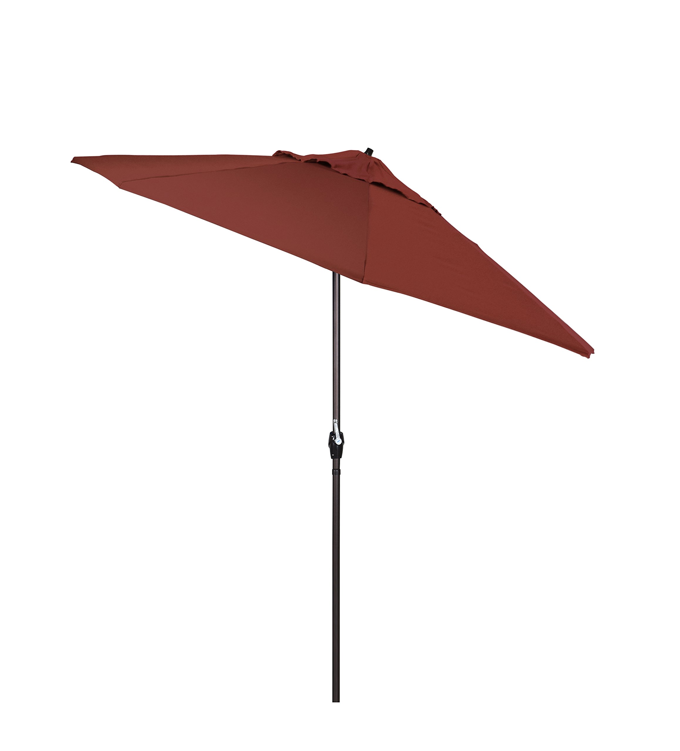 California Umbrella ATA758117-5407 Casa Series 7.5' Round Patio Umbrella in Henna - Perfect for Outdoor Dining, Poolside Lounging, and Backyard Relaxation
