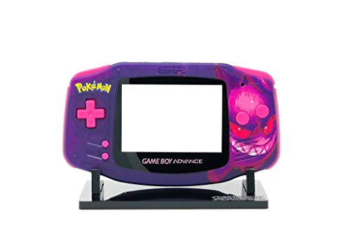 FunnyPlaying Game Boy Advance IPS Ready UV Printed Shell Gengar - High-Quality Custom GBA Shell with IPS Screen Compatibility - Perfect for Retro Gaming Enthusiasts & Pokemon Fans