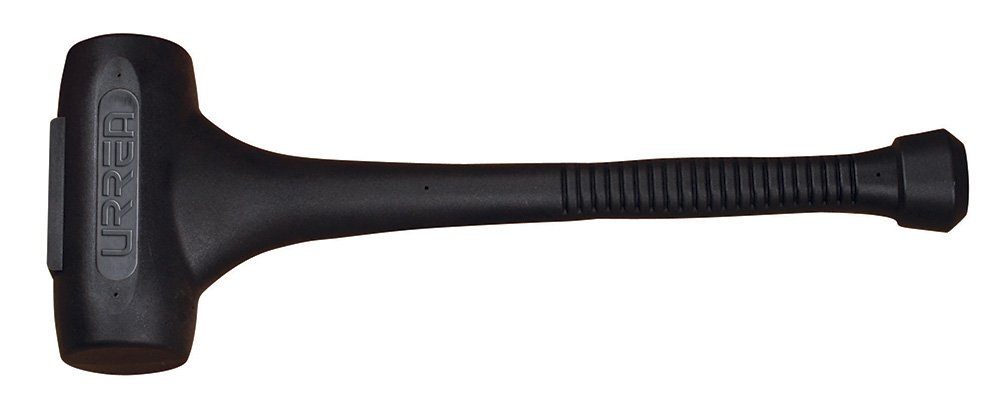 Urrea 1439DB 12-Pound Dead Blow Soft Face Mallet with Steel Handle - Perfect for Auto Repair, Woodworking & Metalworking Projects
