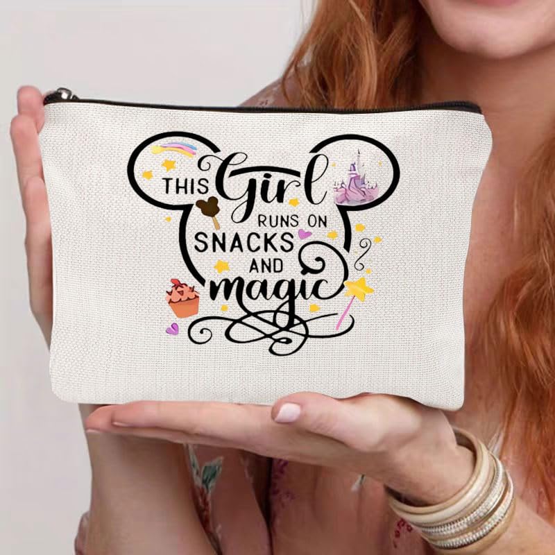 Cute Cartoon Mouse Makeup Bag - Waterproof Travel Cosmetic Case for Women - Perfect Gift for Her Birthday & Travel