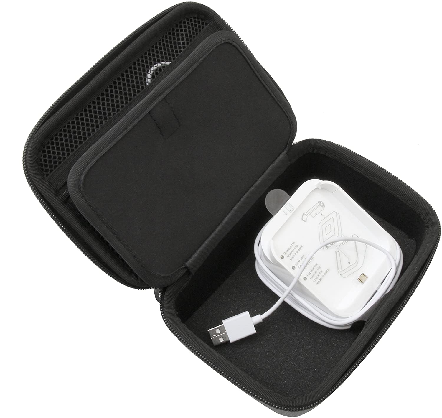 Casematix Portable Card Reader Case - Compatible with Square Contactless Dock, Chip Reader & Scanner - Fits Dock, Square Reader, USB Cables - Perfect for Retail, Food Trucks & Mobile Payments