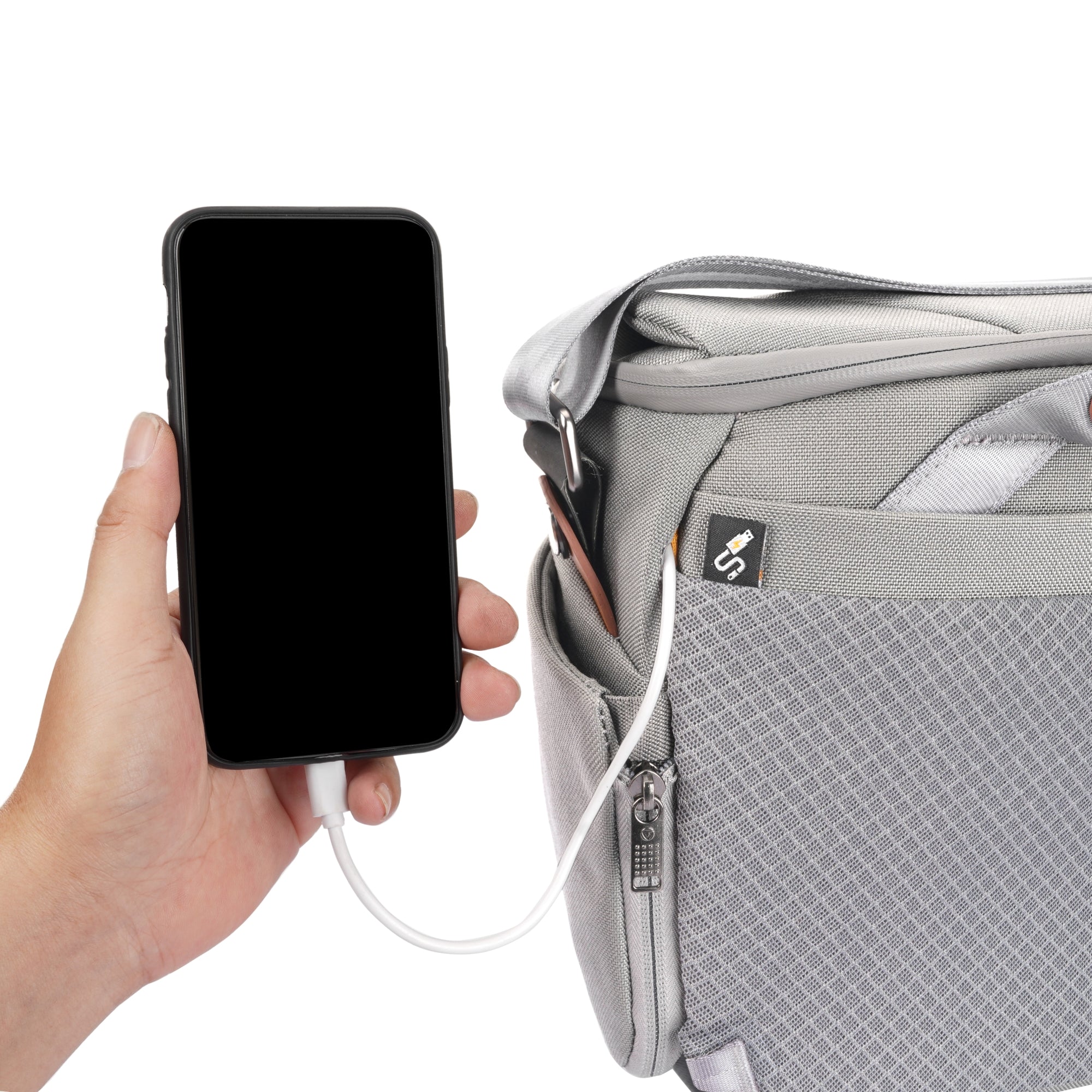 VEO CITY S30 Camera Shoulder Bag with Pouch - Gray | Waterproof DSLR Camera Case for Travel & Outdoor Photography | Perfect for Hiking, Street Photography & Daily Use