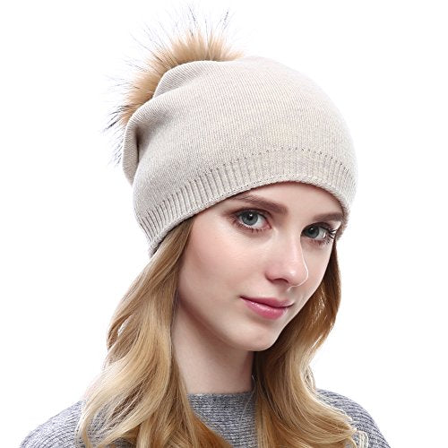 Luxury Cashmere Knit Wool Beanie for Men & Women - Soft Winter Warm Hat for Cold Weather - Perfect for Skiing, Hiking, and Outdoor Activities