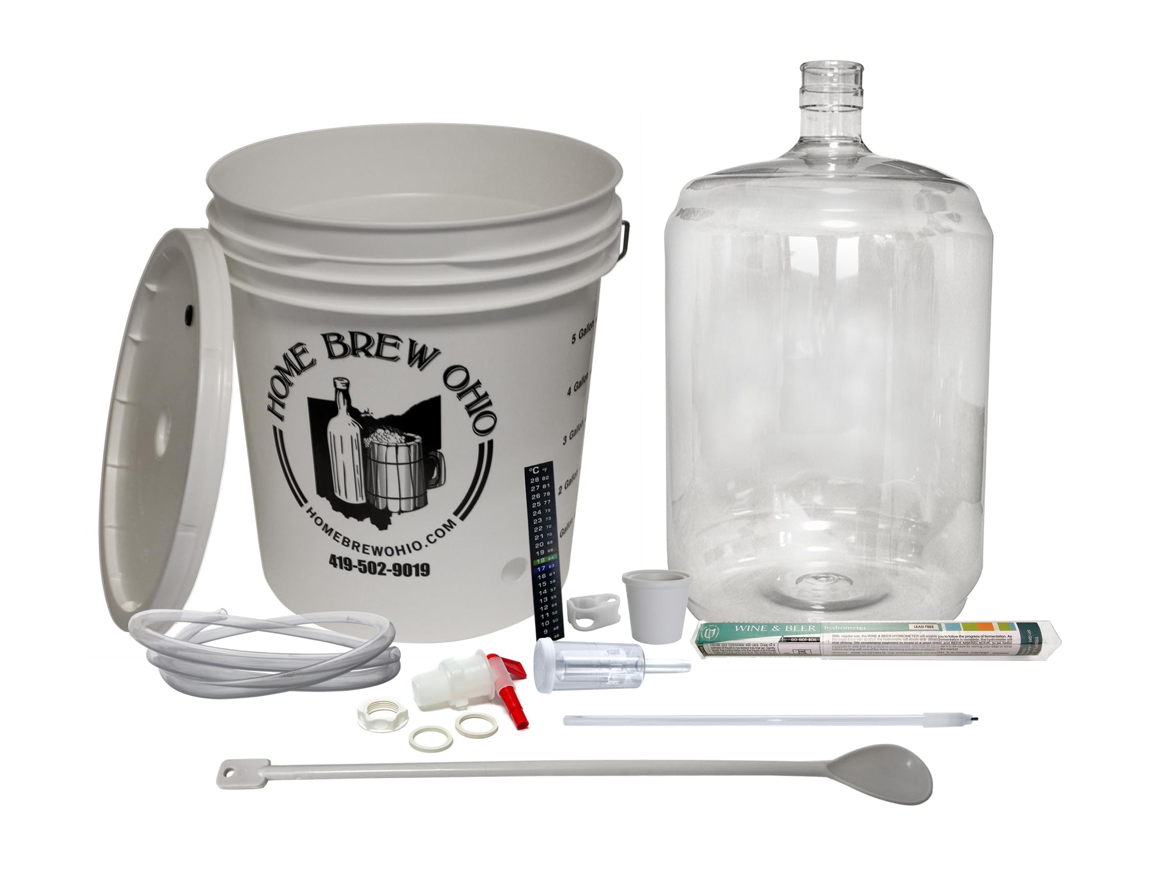 Complete Home Wine Making Kit for Beginners - Essential Winemaking Equipment for DIY Red, White & Fruit Wines - Perfect Gift for Wine Lovers - Ideal for Home Brewing, Parties & Hobbyists