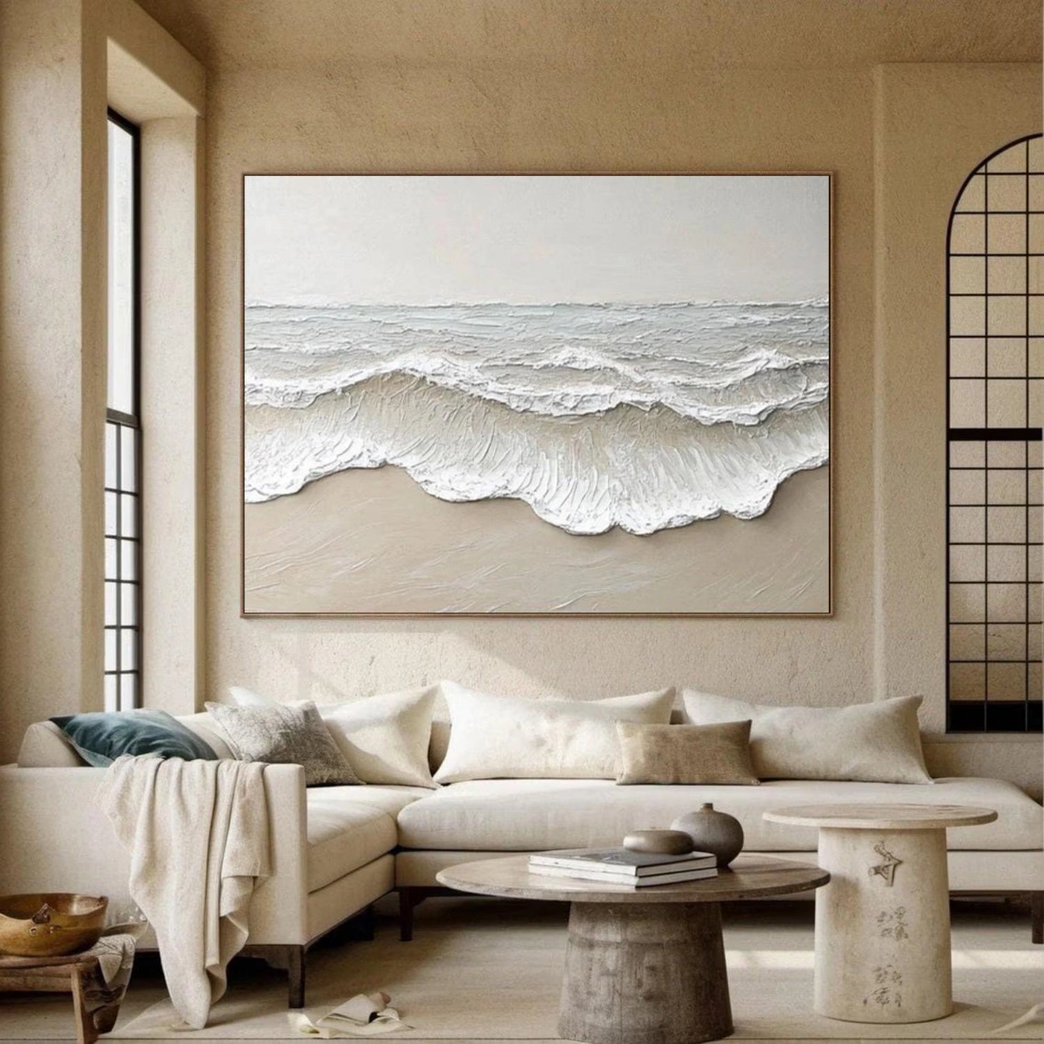 Ocean And Sky Painting #OS 229 - Stunning Seascape Wall Art for Home & Office Decor - Perfect for Living Room, Bedroom or Beach House