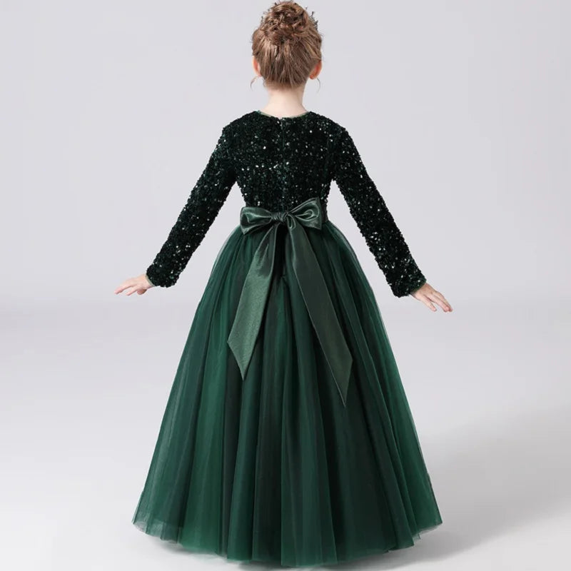 Elegant Flower Girl Dress for Weddings, Bridesmaids & Special Occasions - Girls' Pageant Gown for Evening Parties & Formal Events
