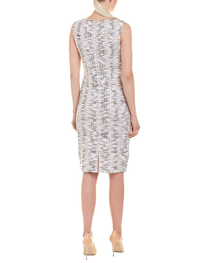 St. John Women's Wool-Blend Shift Dress - Size 2, Soft Pink | Elegant Office Wear & Special Occasion Outfit
